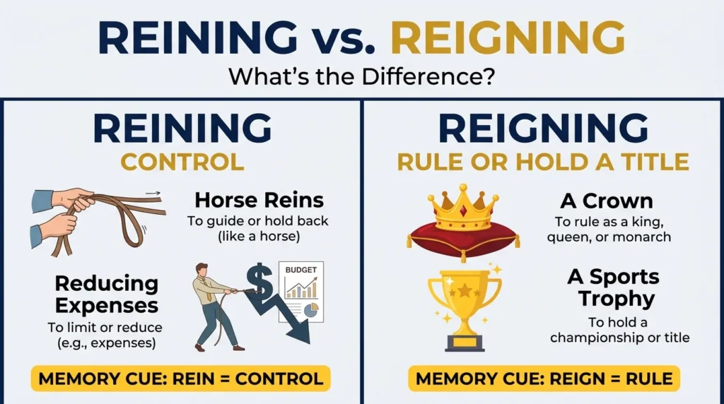 Reining vs Reigning