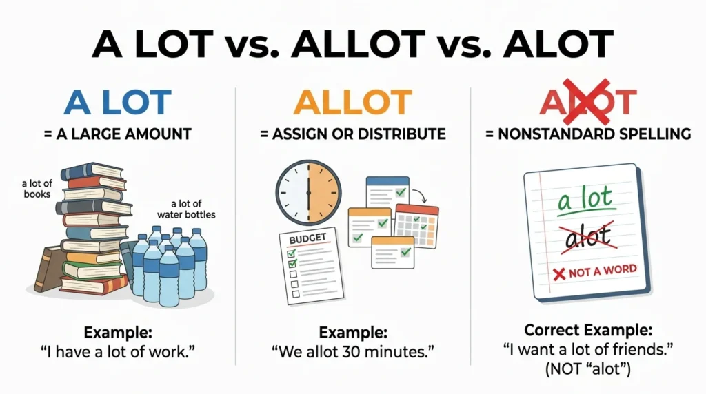 Alot vs. A Lot vs. Allot