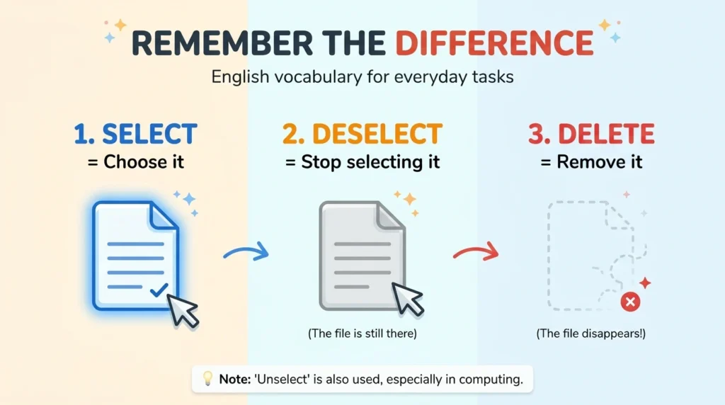 Unselect vs. Deselect: What Is the Difference?
