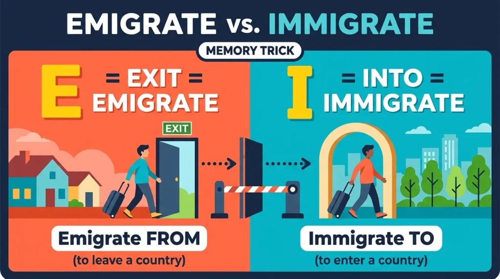 Emigrate vs Immigrate: Difference and Examples.