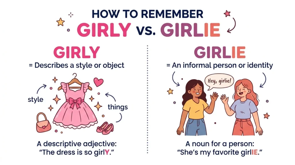 Girlie vs Girly: Meaning, Difference & Usage.