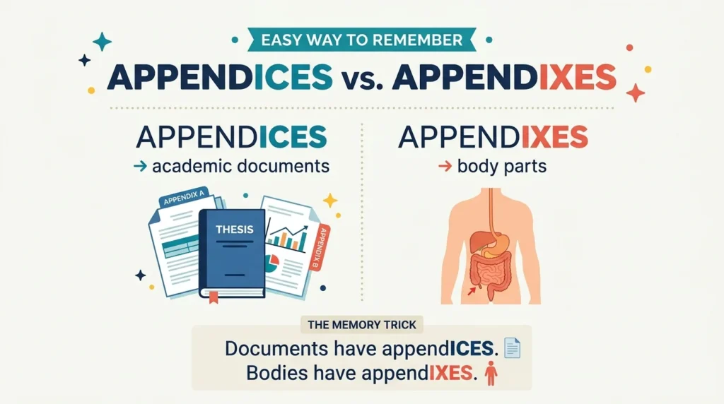 Appendices vs Appendixes: Which Is Correct?