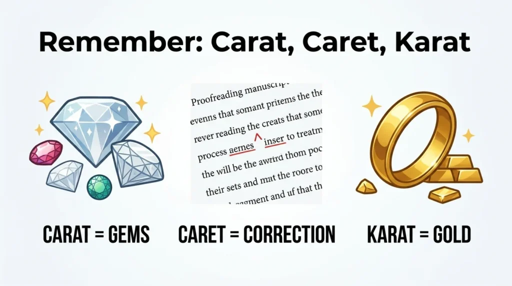 Carat vs Caret vs Karat: What’s the Difference?
