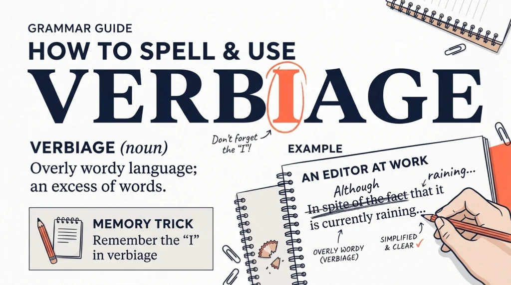 Verbiage vs Verbage: Which Spelling Is Correct?