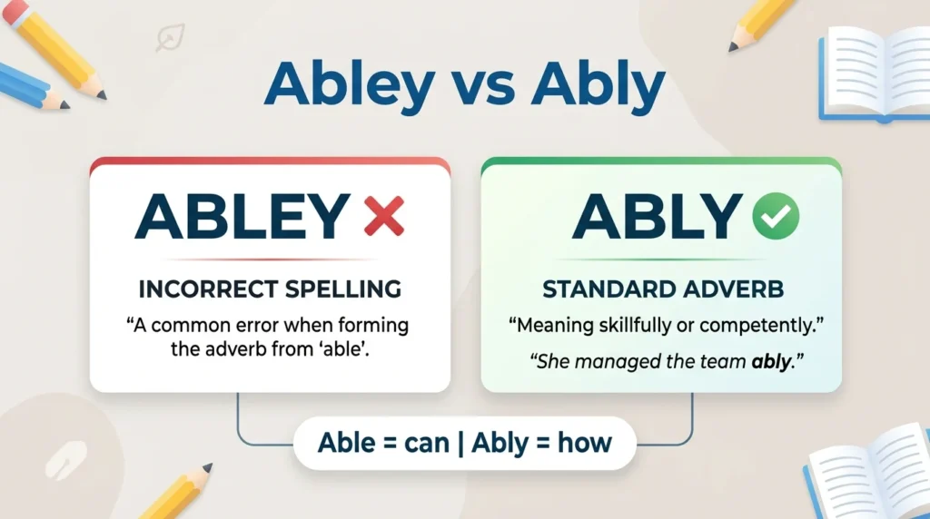 Abley vs Ably: Which Spelling Is Correct?