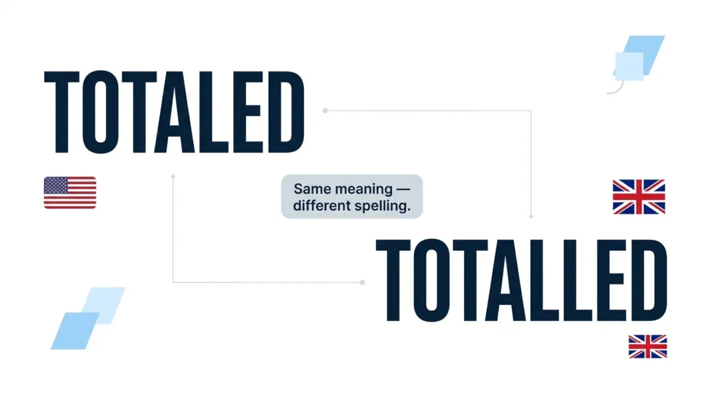 Totaled vs Totalled: Which Spelling Is Correct?