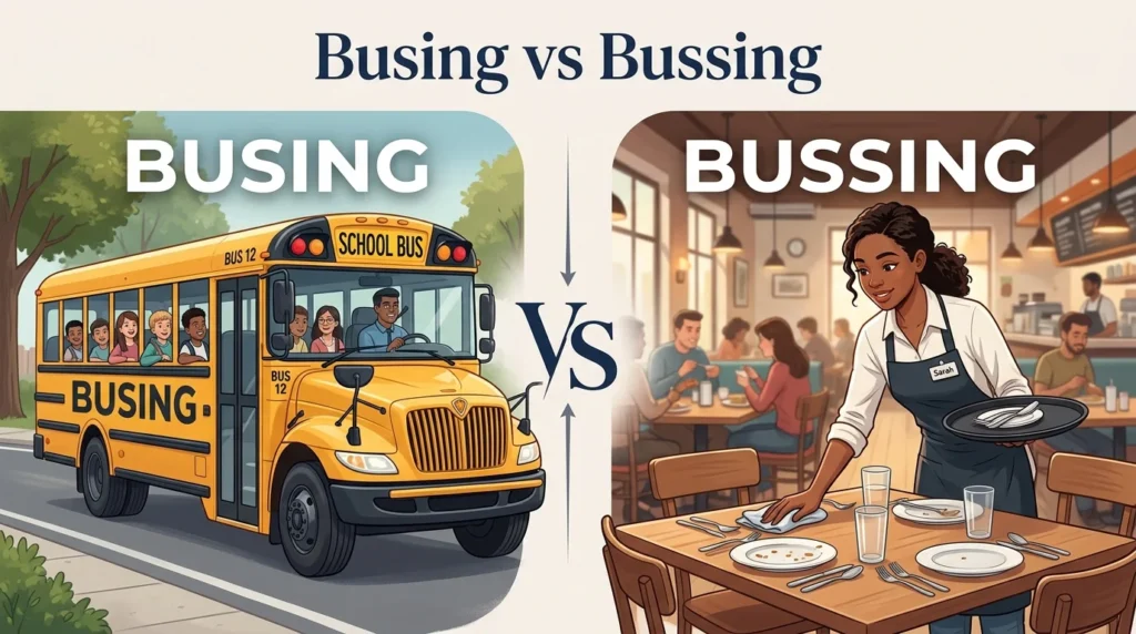 Busing vs Bussing: Which Spelling Is Correct?