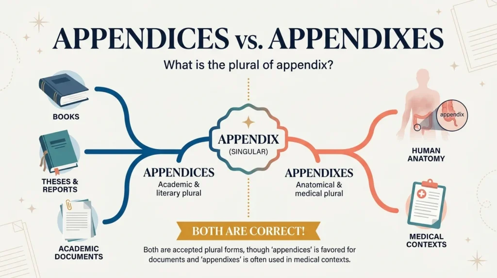 Appendices vs Appendixes: Which Is Correct?