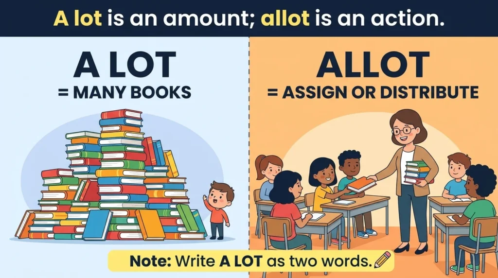 Alot vs. A Lot vs. Allot: The Spelling Mistake to Avoid.