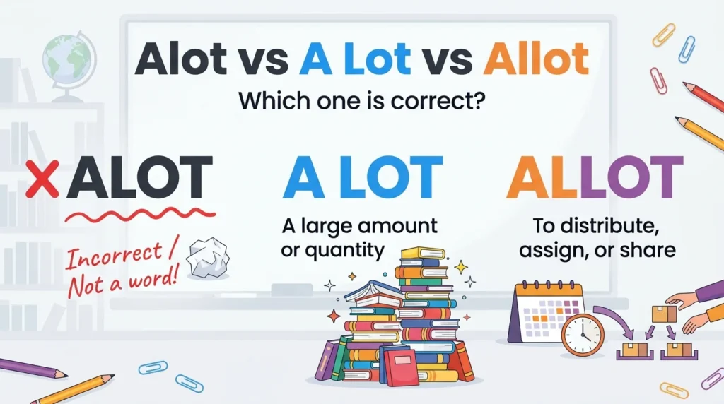 Alot vs. A Lot vs. Allot: The Spelling Mistake to Avoid.
