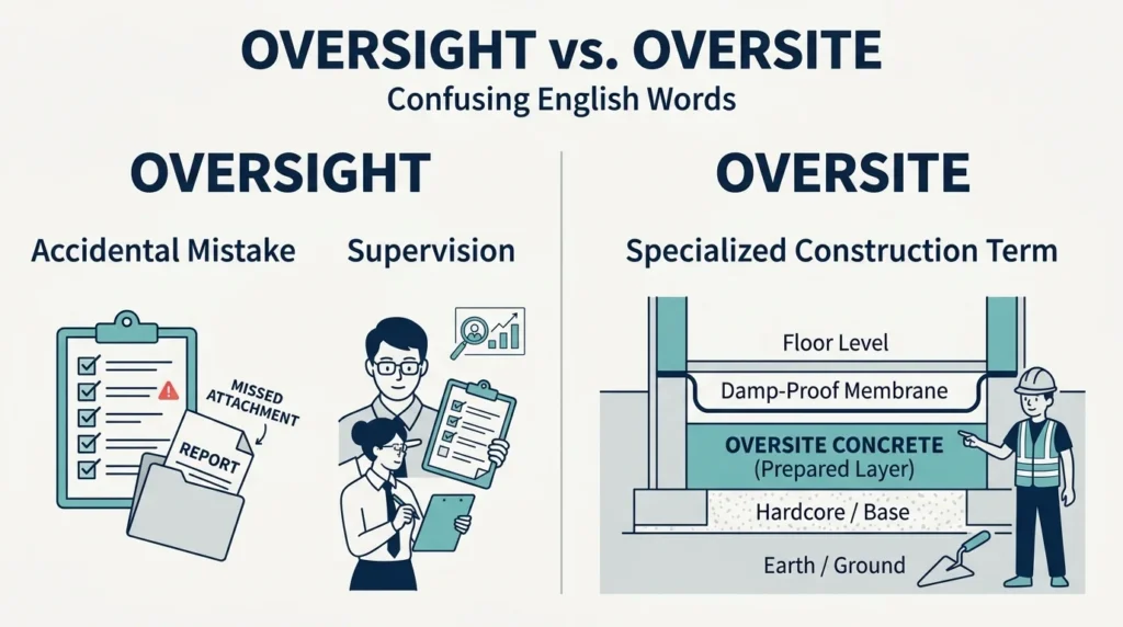 Oversight vs Oversite