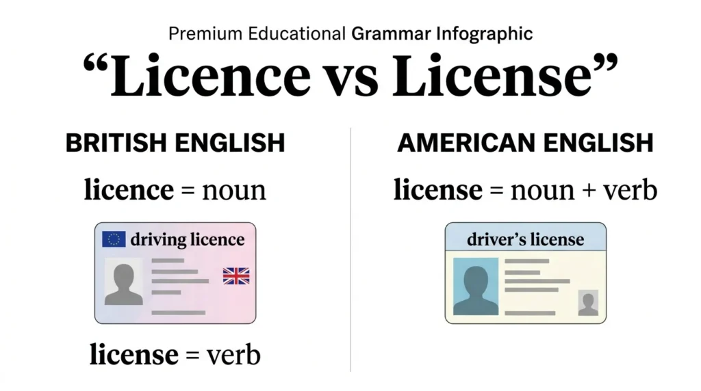Licence vs License
