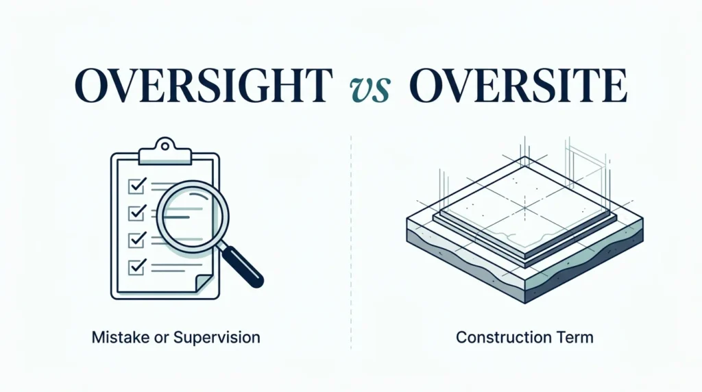 Oversight vs Oversite: What Is the Difference?