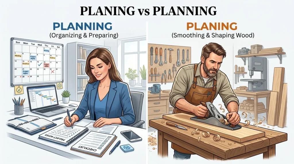 Planing vs Planning: Which Spelling Is Correct?