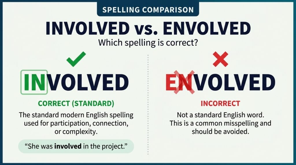 Envolved vs. Involved
