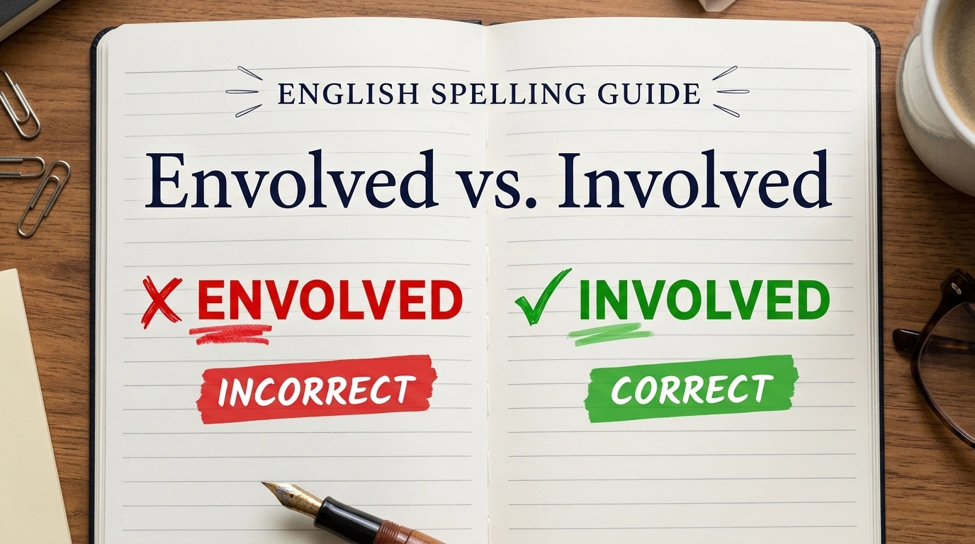 Envolved vs. Involved: Which Spelling Is Correct?